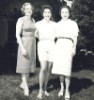 M.E. Pell Wadleigh, Moe Brown Wadleigh, Charleen Dabbs Wadleigh, late 1950's.